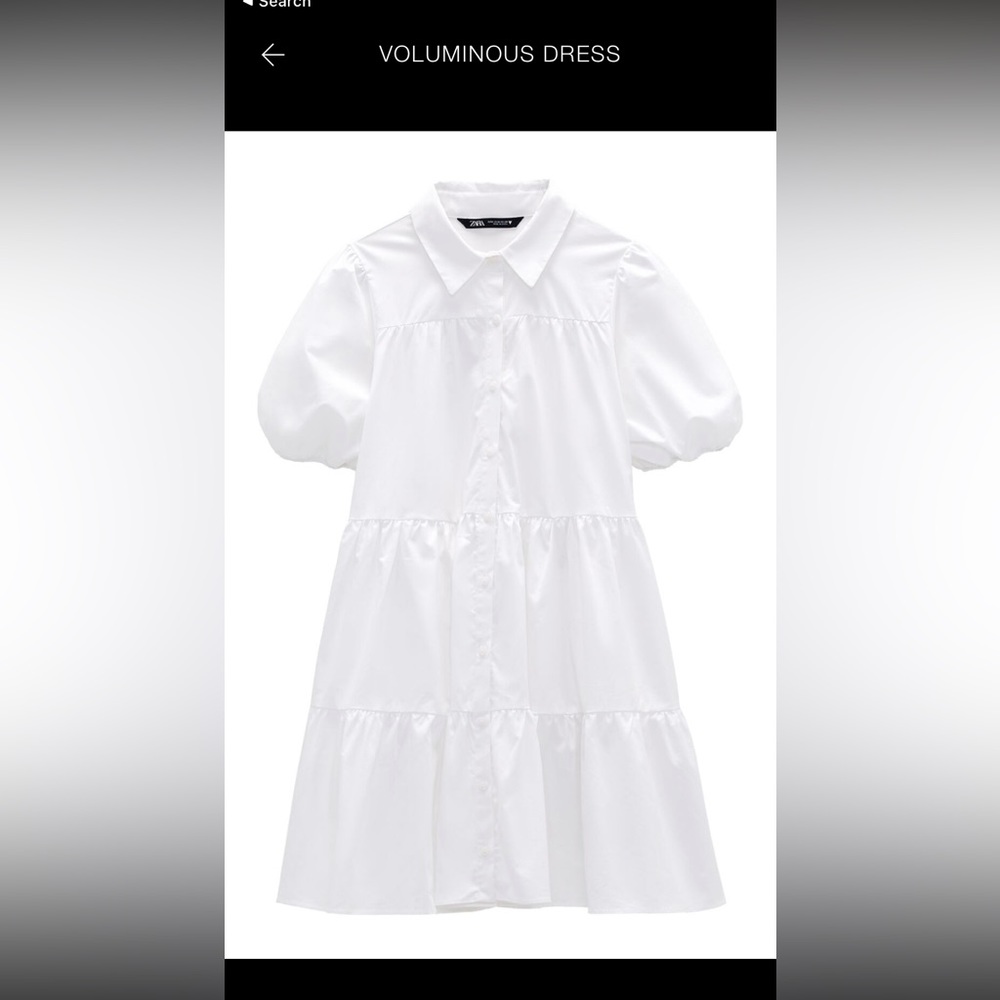 Voluminous Poplin Dress